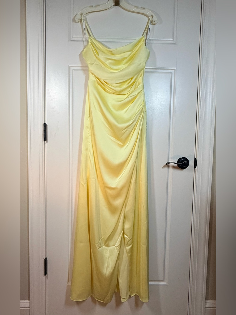 Birdy Grey lemon sorbet Matte Satin Lydia XS new with tag NWT bridesmaid dress
